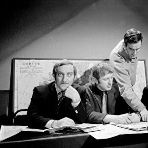 Marty Feldman, Graham Chapman, John Cleese and Tim Brook-Taylor pictured during
