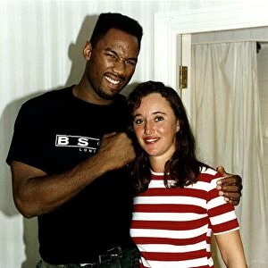 Mary Kemp Daily Mirror Journalist With Heavyweight Boxing Champion Lennox Lewis