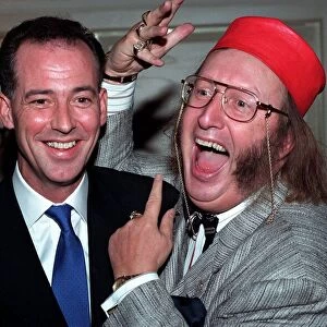 MICHAEL BARRYMORE & JOHN MCCRIRICK AT PERSONALITY OF THE YEAR LUNCH - 08 / 04 / 1992