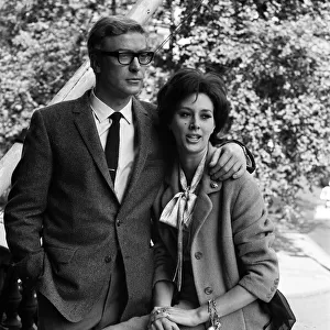 Michael Caine and Sue Lloyd on the set of The Ipcress File. 21st September 1964