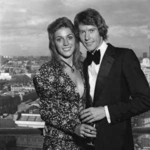 Michael Crawford and his wife Gabrielle July 1970 at the film premiere of The