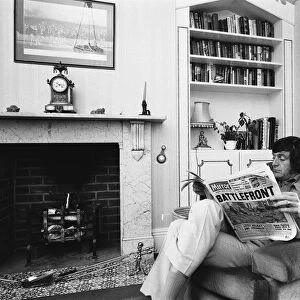 Michael Parkinson pictured at his home in Windsor. 11th August 1971