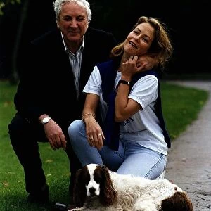 Michael Winner Film Director With His Wife Jenny Seagrove Actress