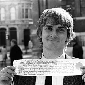 Mike Oldfield, musician and composer, receives the Freedom of the City of London