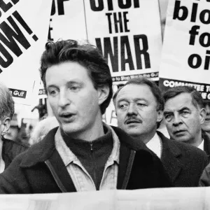 Billy Bragg at War Demonstration Print Billy Bragg at War Demonstration Print