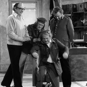 John Thaw and Dennis Waterman Print, December 1976 Morecambe and Wise Show John Thaw and Dennis Waterman Print, December 1976 Morecambe and Wise Show