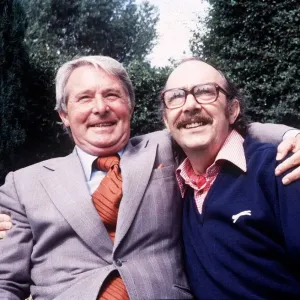 Print of Eric Morecambe and Ernie Wise at home in Harpenden, 1979 Print of Eric Morecambe and Ernie Wise at home in Harpenden, 1979