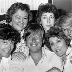 A black and white print of a photograph from 1985 A black and white print of a photograph from 1985