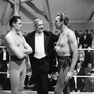 American actors Forrest Tucker and Maurice Bush in a scene from the film Laughing Anne, 1952 Print American actors Forrest Tucker and Maurice Bush in a scene from the film Laughing Anne, 1952 Print