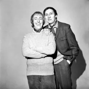 Print of Actors Bob Grant and Stephen Lewis in East London caretaker roles Print of Actors Bob Grant and Stephen Lewis in East London caretaker roles