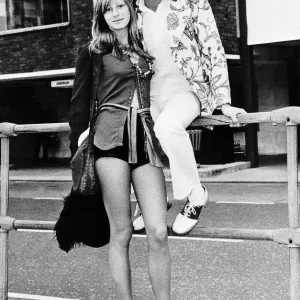 Rod Stewart Print with Dee Harrington in Early Days Rod Stewart Print with Dee Harrington in Early Days