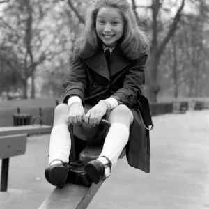 Lena Zavaroni in Green Park Print, March 1975 Lena Zavaroni in Green Park Print, March 1975
