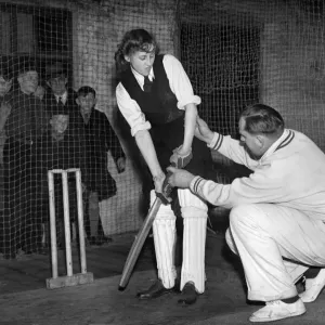 Cecil Pepper at Rochdale Indoor Cricket School Print Cecil Pepper at Rochdale Indoor Cricket School Print