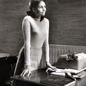 1960s Female Office Worker Print 1960s Female Office Worker Print
