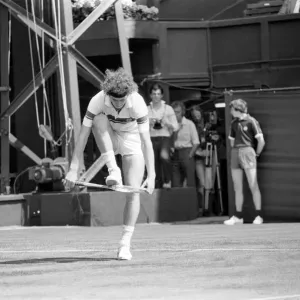 1981 Wimbledon: McEnroe v Gullikson Print 1981 Wimbledon: McEnroe v Gullikson Print