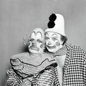 Morecambe and Wise as Clowns Print 1976 Morecambe and Wise as Clowns Print 1976