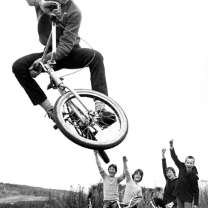 Jason Scurfield on the South Shields BMX track Print Jason Scurfield on the South Shields BMX track Print