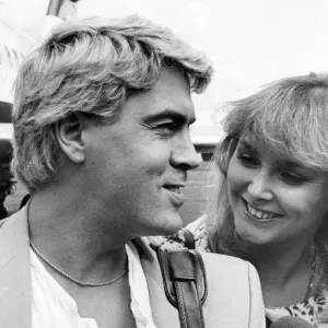 Bucks Fizz Print - Cheryl Baker and Mike Nolan at Newcastle Airport Bucks Fizz Print - Cheryl Baker and Mike Nolan at Newcastle Airport