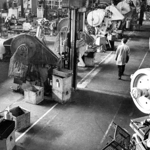 Print of a 1972 shop floor in Wallsend, England Print of a 1972 shop floor in Wallsend, England