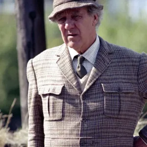 Schauspieler Michael Aldridge, der Seymore Utherthwaithe im britischen Fernsehserienkomödientitel spielt Schauspieler Michael Aldridge, der Seymore Utherthwaithe im britischen Fernsehserienkomödientitel spielt