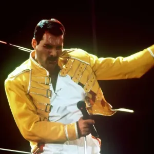 Freddie Mercury grupo pop Queen concierto Wembly 1980s Freddie Mercury Freddie Mercury grupo pop Queen concierto Wembly 1980s Freddie Mercury