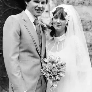 Nick Faldo and Melanie Rockall Wedding Print Nick Faldo and Melanie Rockall Wedding Print
