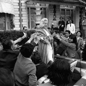 Diana Dors at Cannes Film Festival Print, May 1956 Diana Dors at Cannes Film Festival Print, May 1956