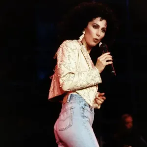 Cher en concierto en Dublín. Cher en concierto en Dublín.