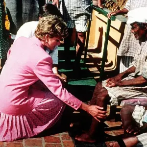 Princess Diana at Anandaban Leprosy Hospital Print, 4th March 1993 Princess Diana at Anandaban Leprosy Hospital Print, 4th March 1993