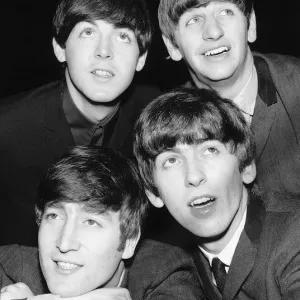 The Beatles 1963 Print: John, George, Ringo and Paul The Beatles 1963 Print: John, George, Ringo and Paul