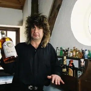Ozzy Osbourne at Home with Whiskey, May 1988 Print Ozzy Osbourne at Home with Whiskey, May 1988 Print