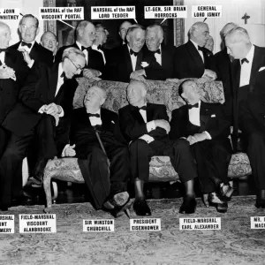 President Eisenhower's Wartime Leaders Reunion Print, September 1959 President Eisenhower's Wartime Leaders Reunion Print, September 1959