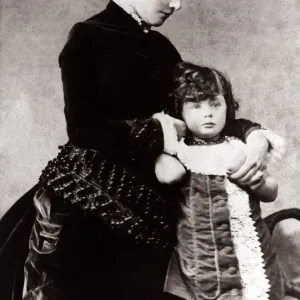 Sir Winston Churchill as a Child - Vintage Print circa 1878 Sir Winston Churchill as a Child - Vintage Print circa 1878
