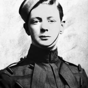 Winston Churchill as a Young Officer Print, 1895 Winston Churchill as a Young Officer Print, 1895