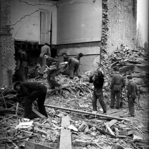 WW2 Bomb Damage in Fulham London Print (00205) WW2 Bomb Damage in Fulham London Print (00205)