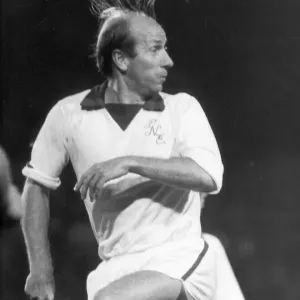 Preston North Ends player manager Bobby Charlton with his hair on end during a Third Preston North Ends player manager Bobby Charlton with his hair on end during a Third