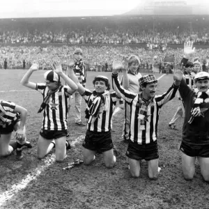 Newcastle United Players Praise Fans Print 6 May 1984 Newcastle United Players Praise Fans Print 6 May 1984