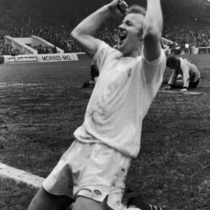 Billy Bremner Celebrates at Maine Road Print 1973 Billy Bremner Celebrates at Maine Road Print 1973