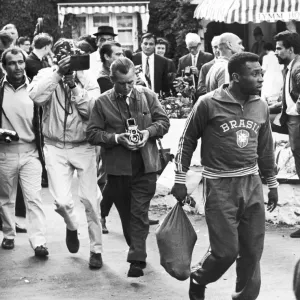 Pele at 1966 World Cup Press Conference Print Pele at 1966 World Cup Press Conference Print
