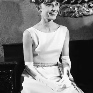 Audrey Hepburn at Breakfast At Tiffanys Print, London 1961 Audrey Hepburn at Breakfast At Tiffanys Print, London 1961