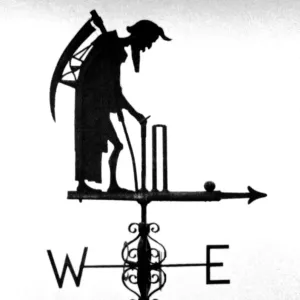 Old Father Time Weather Vane Print 1926 Old Father Time Weather Vane Print 1926