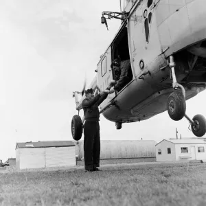 USAF Helicopter Print, Manston 1954 USAF Helicopter Print, Manston 1954