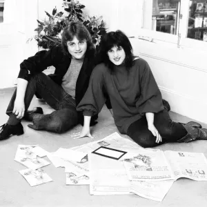 David and Elizabeth Emanuel in Studio Print, 11th March 1981 David and Elizabeth Emanuel in Studio Print, 11th March 1981