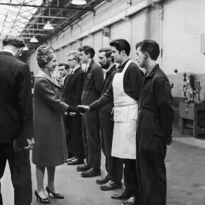 The Queen visits Manchester Print 1965 The Queen visits Manchester Print 1965