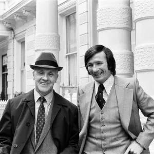 Bill Shankly and Tommy Smith at FA Hearing Print 1973 Bill Shankly and Tommy Smith at FA Hearing Print 1973