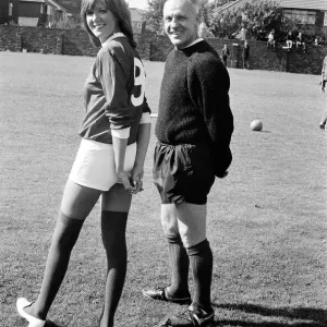 Cilla Black Visits Liverpool FC Training Ground Print 1971 Cilla Black Visits Liverpool FC Training Ground Print 1971