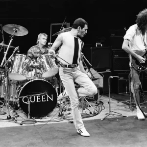 Queen Live Aid Rehearsal Print, Shaw Theatre 10th July 1985 Queen Live Aid Rehearsal Print, Shaw Theatre 10th July 1985