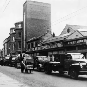 Congestion in Clayton Street, Newcastle Print 7th July 1955