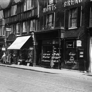 1928 Print of P G Constable Bakery, Uxbridge High Street