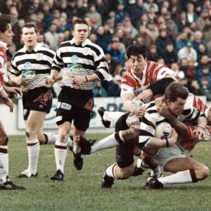Saints v Widnes Rugby Match Print - 2nd January 1994 (00608) Saints v Widnes Rugby Match Print - 2nd January 1994 (00608)